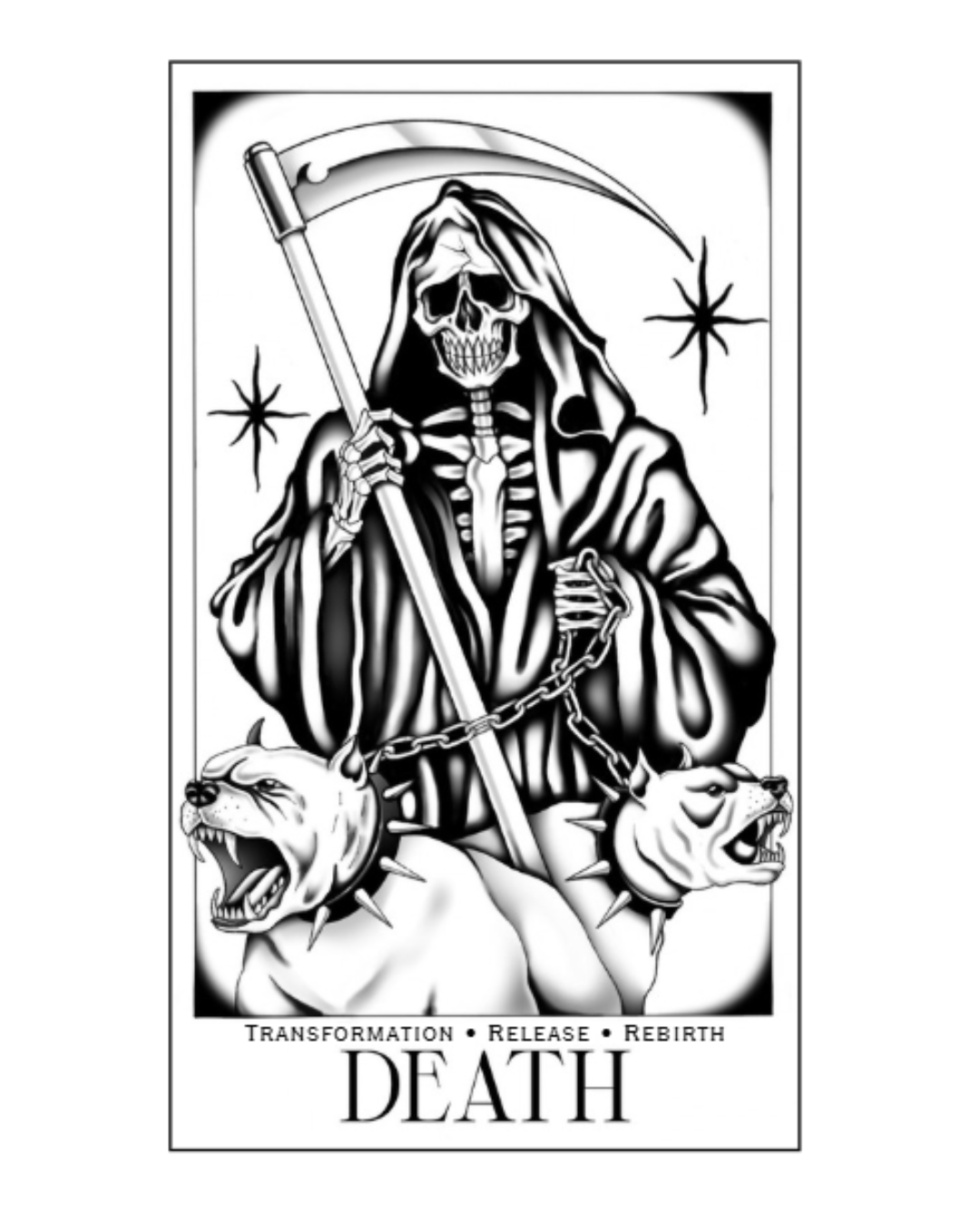 Death Wine Bottle Tarot Candle
