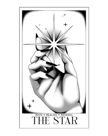 The Star Wine Bottle Tarot Candle