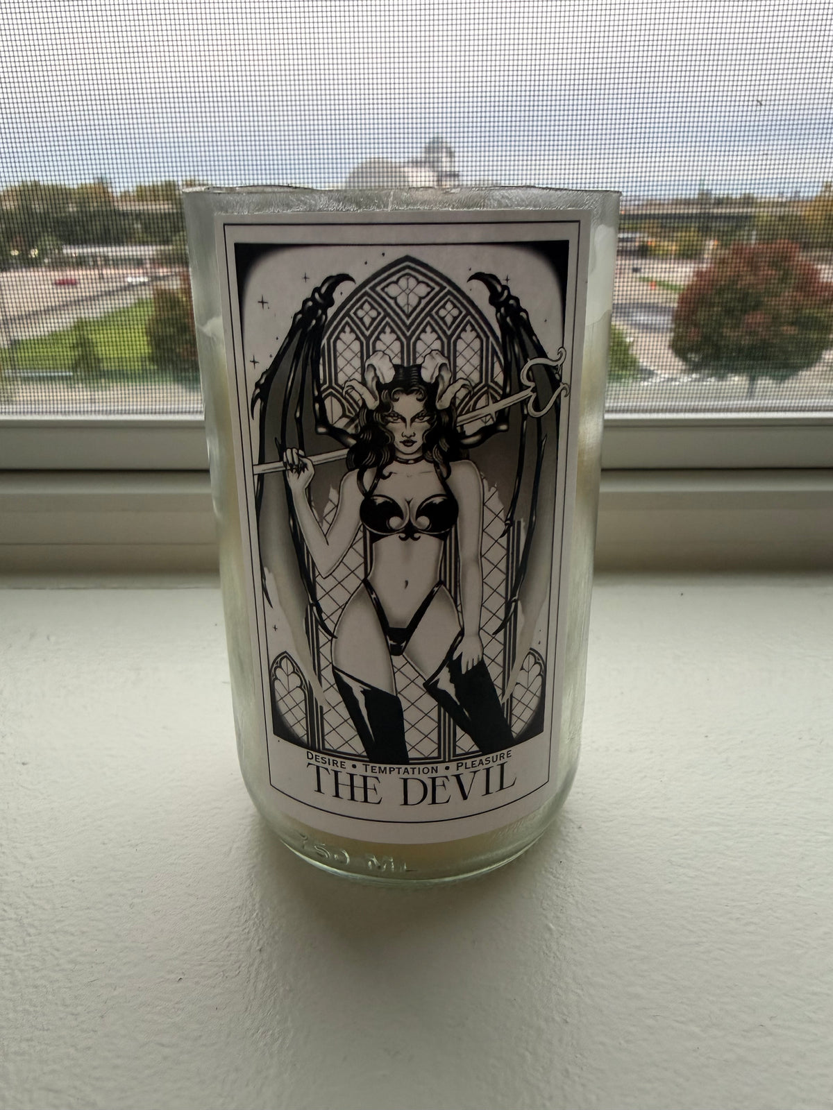 The Devil Wine Bottle Tarot Card