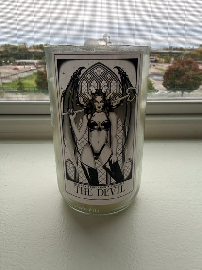 The Devil Wine Bottle Tarot Card