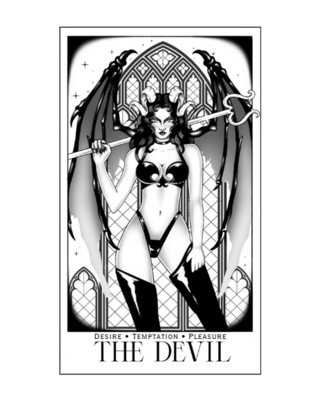 The Devil Wine Bottle Tarot Card