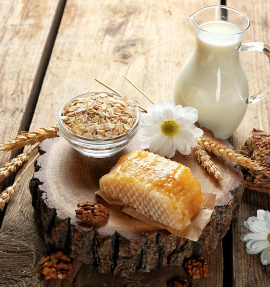 Oatmeal, Milk & Honey Beeswax Candle